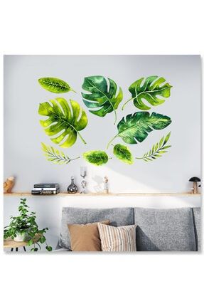 Tropikal Yapraklar Dekoratif Duvar Sticker ardu000022