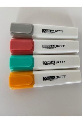 Donga Jetty Pastel Renkler Işaretleme Kalemi 4'lü Set Dosya Hediyeli dongajetty4lüsetdosyahediyeli