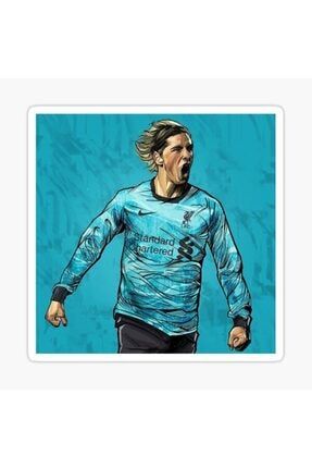 Fernando Torres With 2020-2021 Jersey Sticker Çıkartma 15 Cm X68S7274