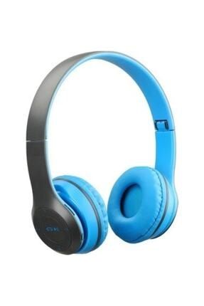 Wireless Bluetooth Kablosuz Extra Bass Radyolu Katlanabilir Mavi Kulaklık Genç Çocuk BLPLP47KUKM