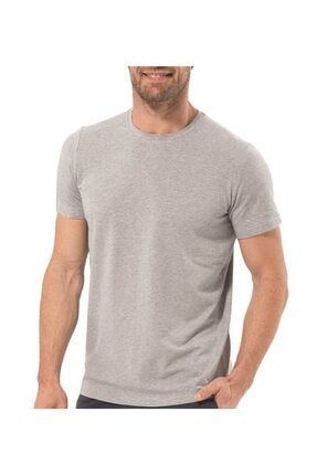 Erkek T-shirt Silver 9306 - Gri Melanj PİJALİTE-9306