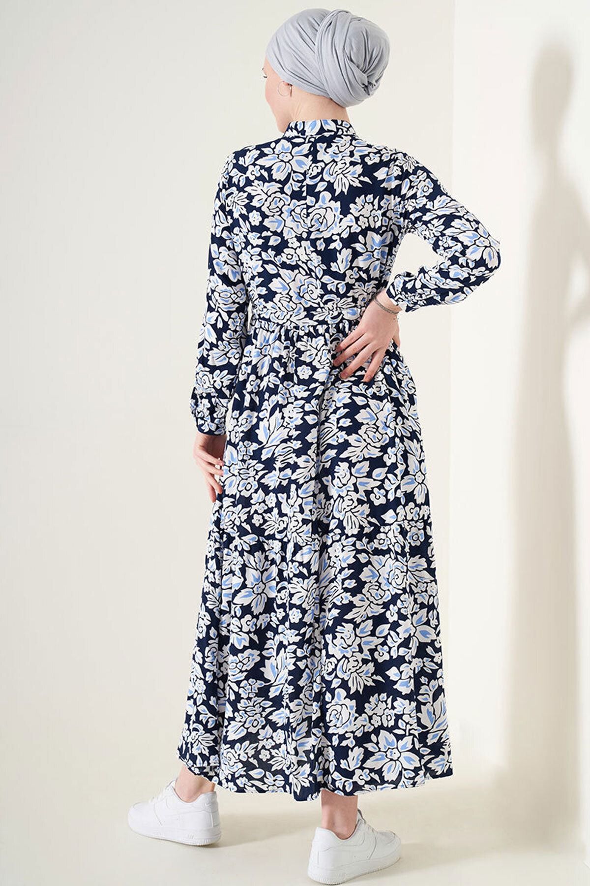 Bigdart-2144 Rochie cu guler cu model 4