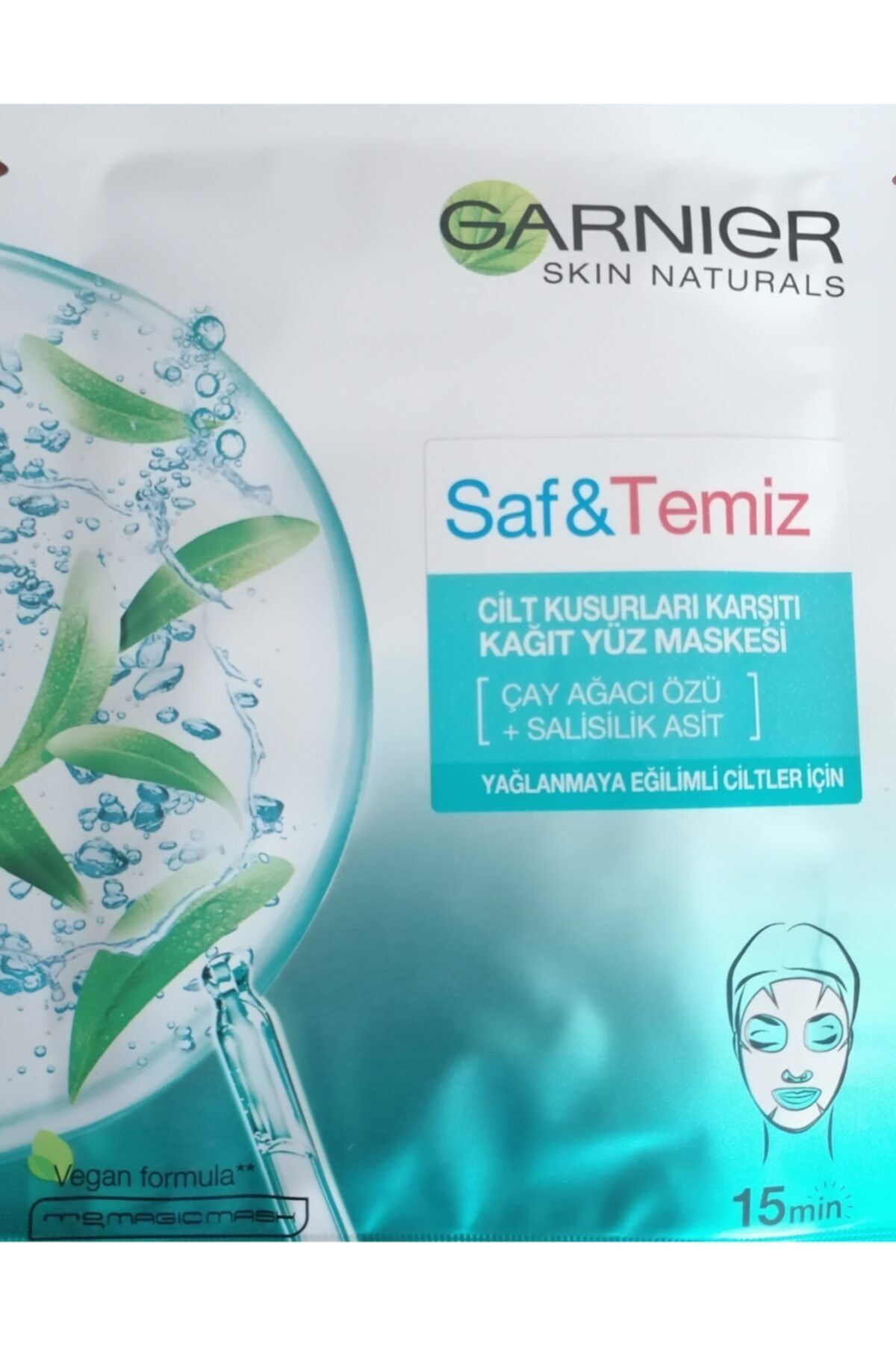 Garnier ماسک صورت کاغذی ضدپوره و مکانیک گیاهی