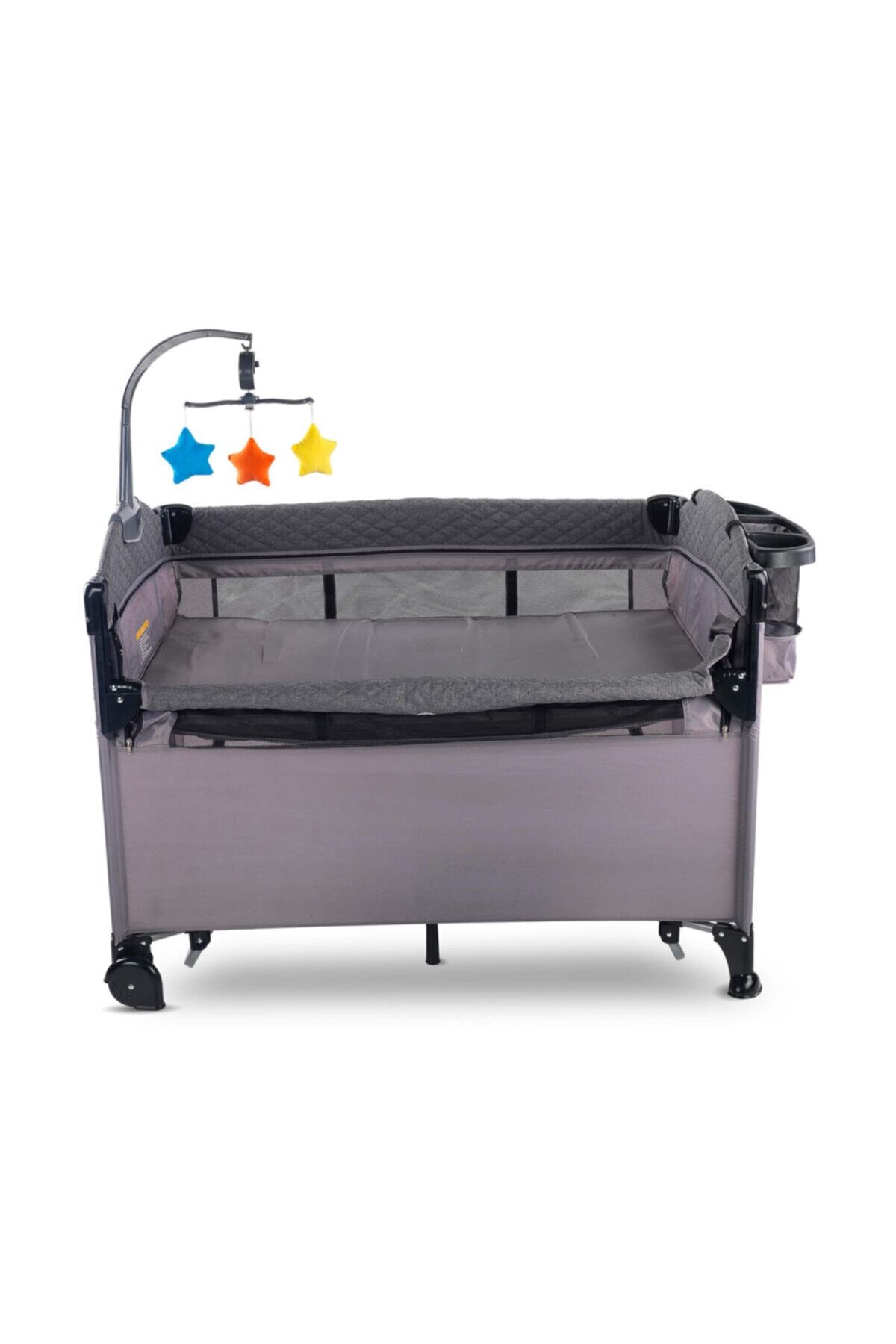 Babyhope 1080 Royal Oyun Parkı Anne Yanı 70x110 Füme fotoğrafı 2 (önizleme)