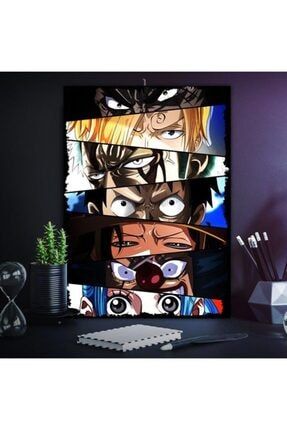 One Piece Gözleri Anime Dizi Tasarım 15x21cm Hediyelik Dekoratif 8mm Ahşap Tablo Trendyol-Ton-1-152-44
