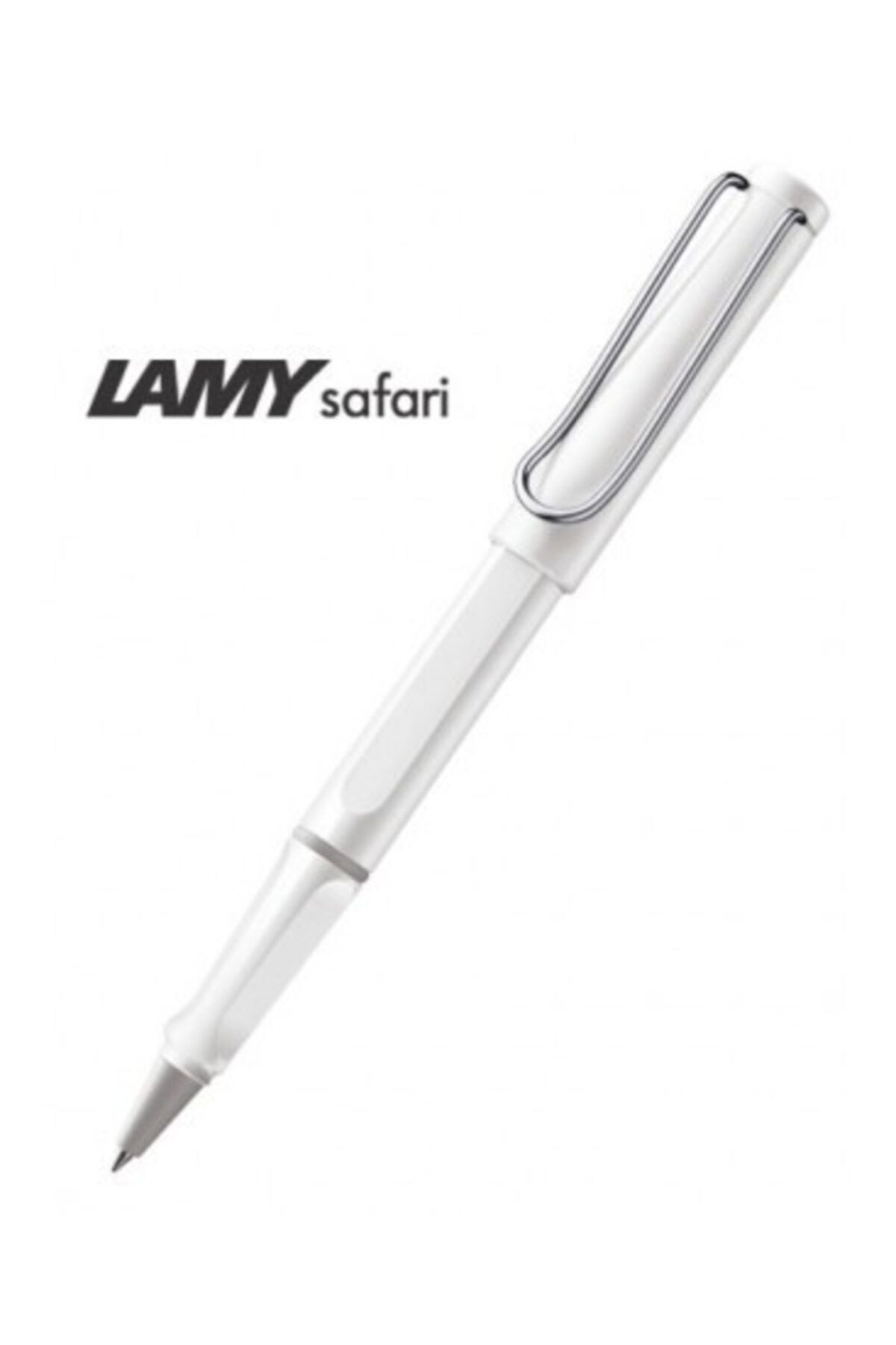 Lamy-Glossy White Durable Plastic Body Rollerball Pen 2