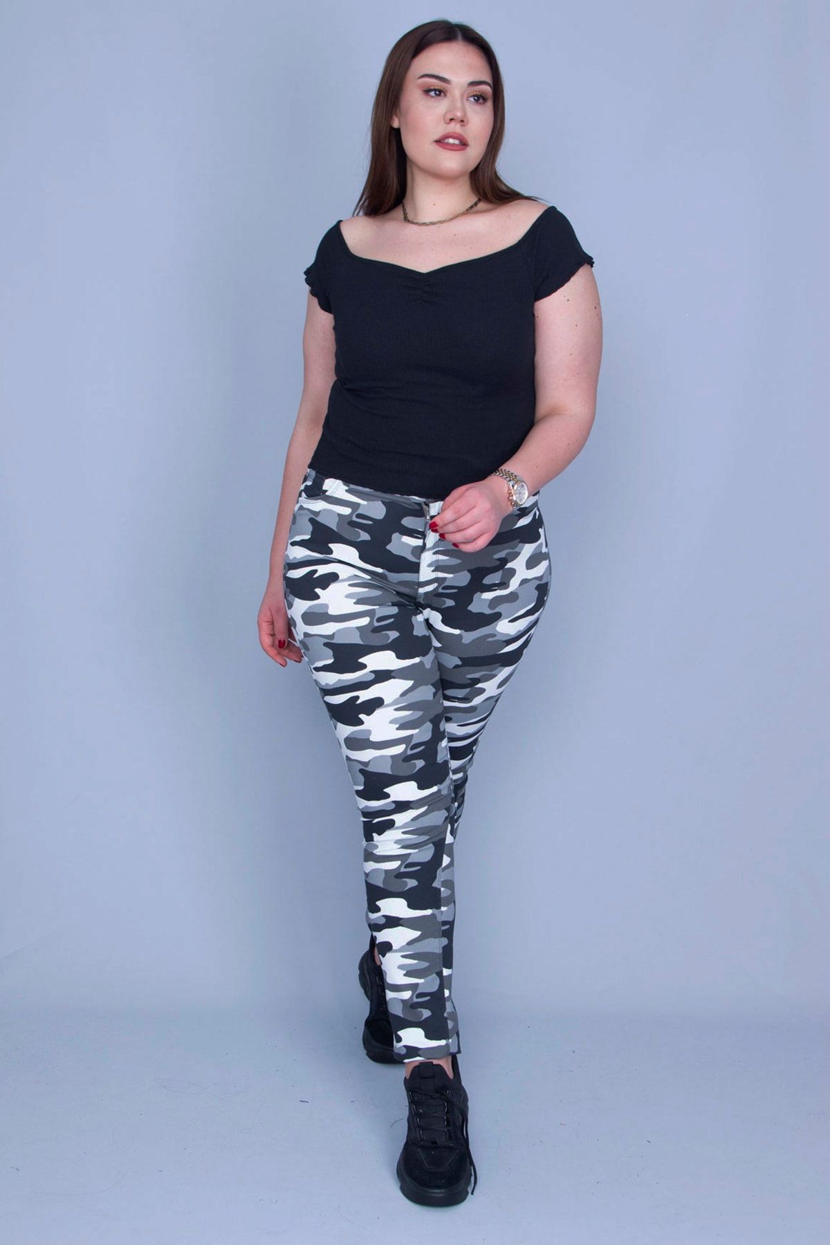 Camo trousers womens new arrivals plus size