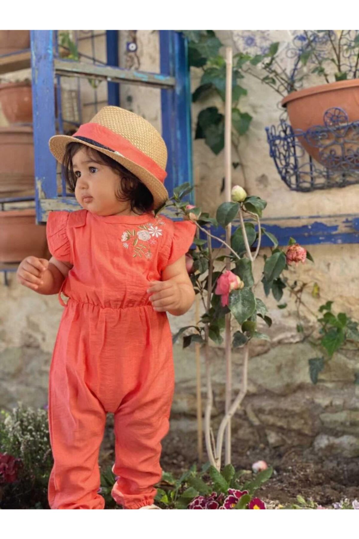 Floral embroidered jumpsuit discount