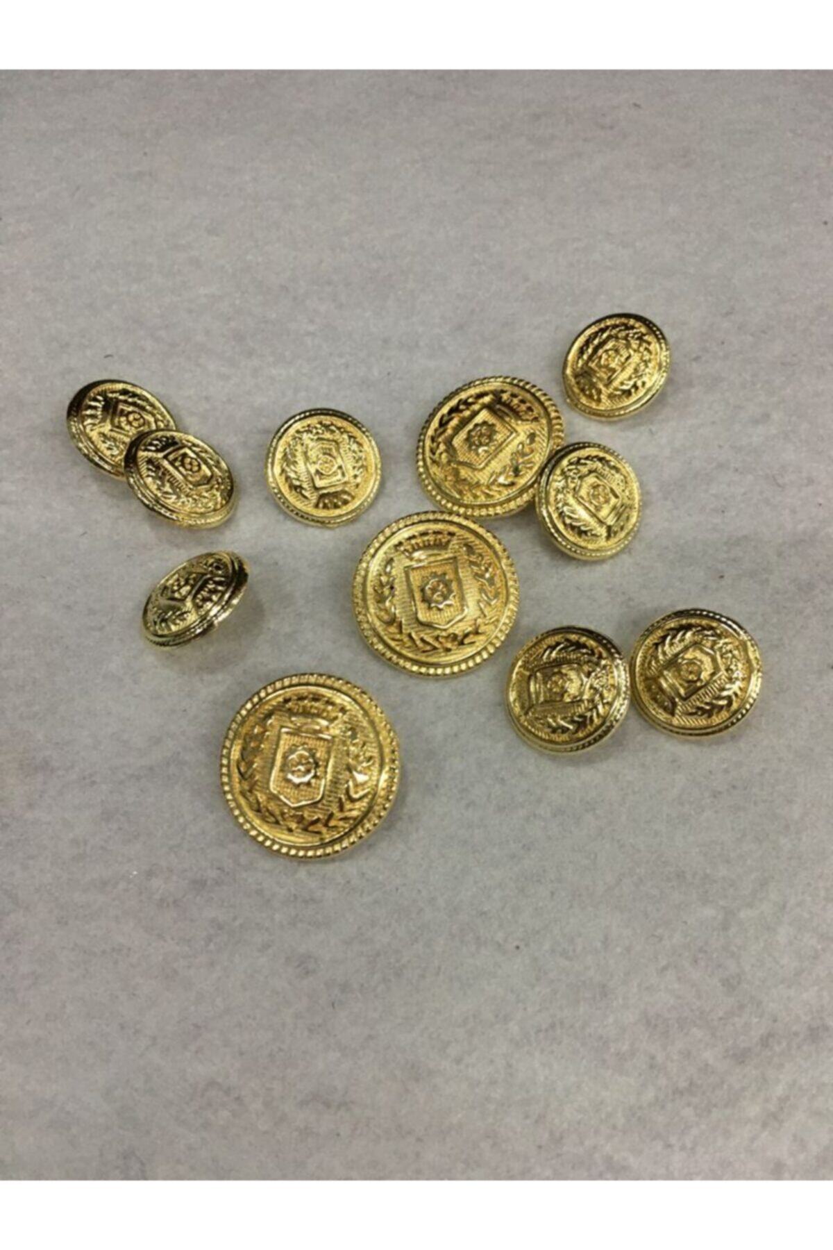 Blazer Jacket Button Wreath Model Gold