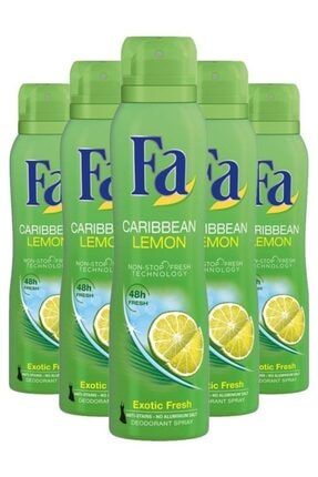 Carıbbean Lemon Kadın Deodorant 150ml X5 40150005200109