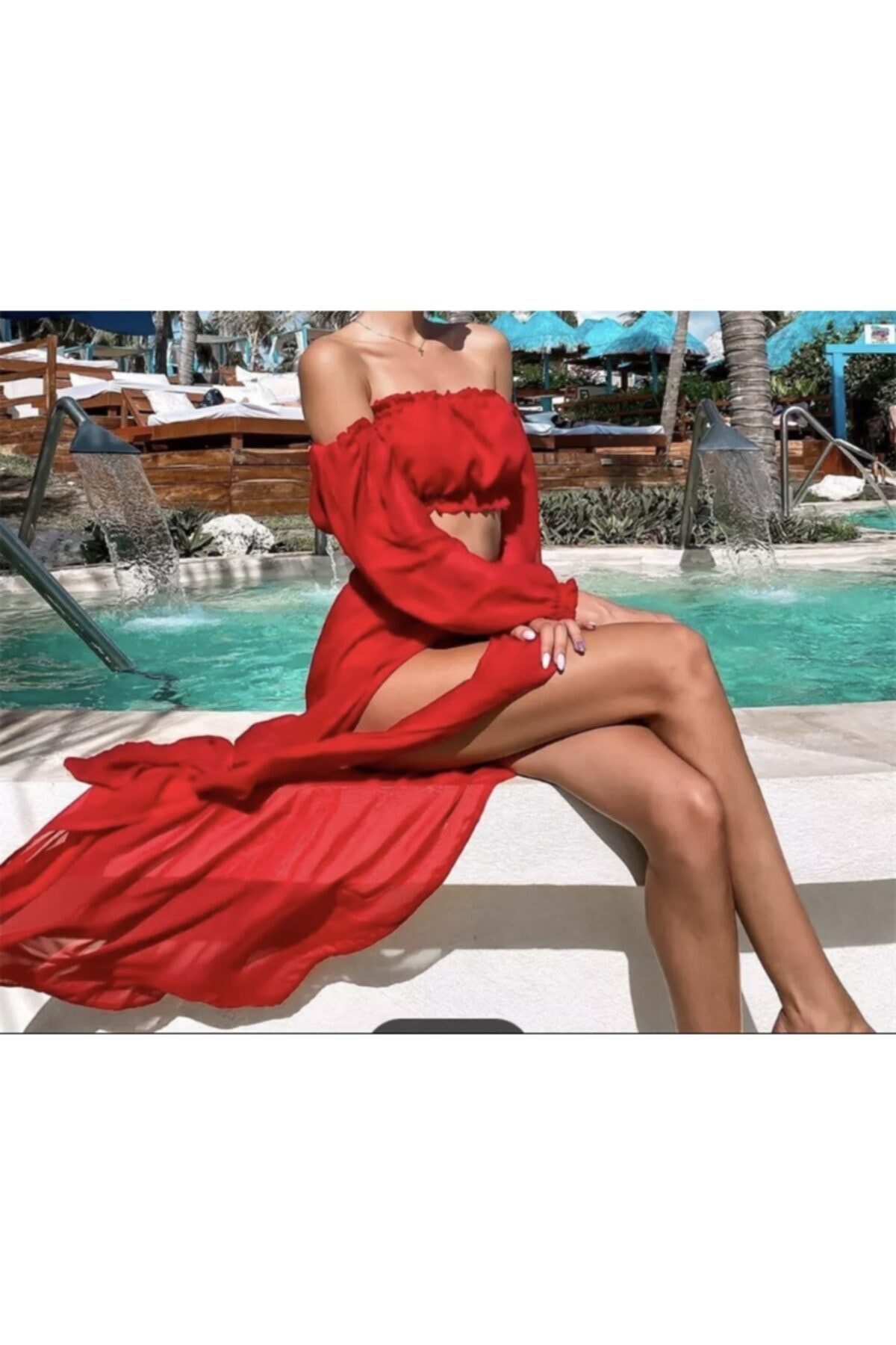 angel stayl Yeni Sezon Kırmızı Pareo