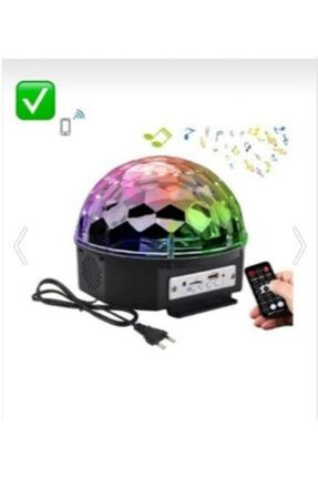 Parti Malzemesi Sese Duyarlı Bluetoothlu Led Küre Disko Topu Renkli Işıklı Lazer Hp11111 HYBRALED