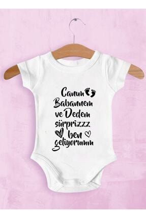 Unisex Bebek Canım Babannem Ve Dedem Ben Geliyorum Zıbın 1002y