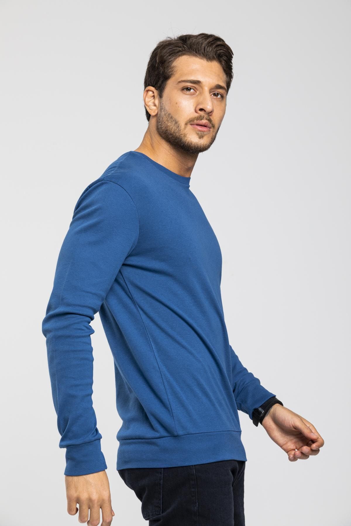 Superlife Mevsimlik Bisiklet Yaka Sweatshırt