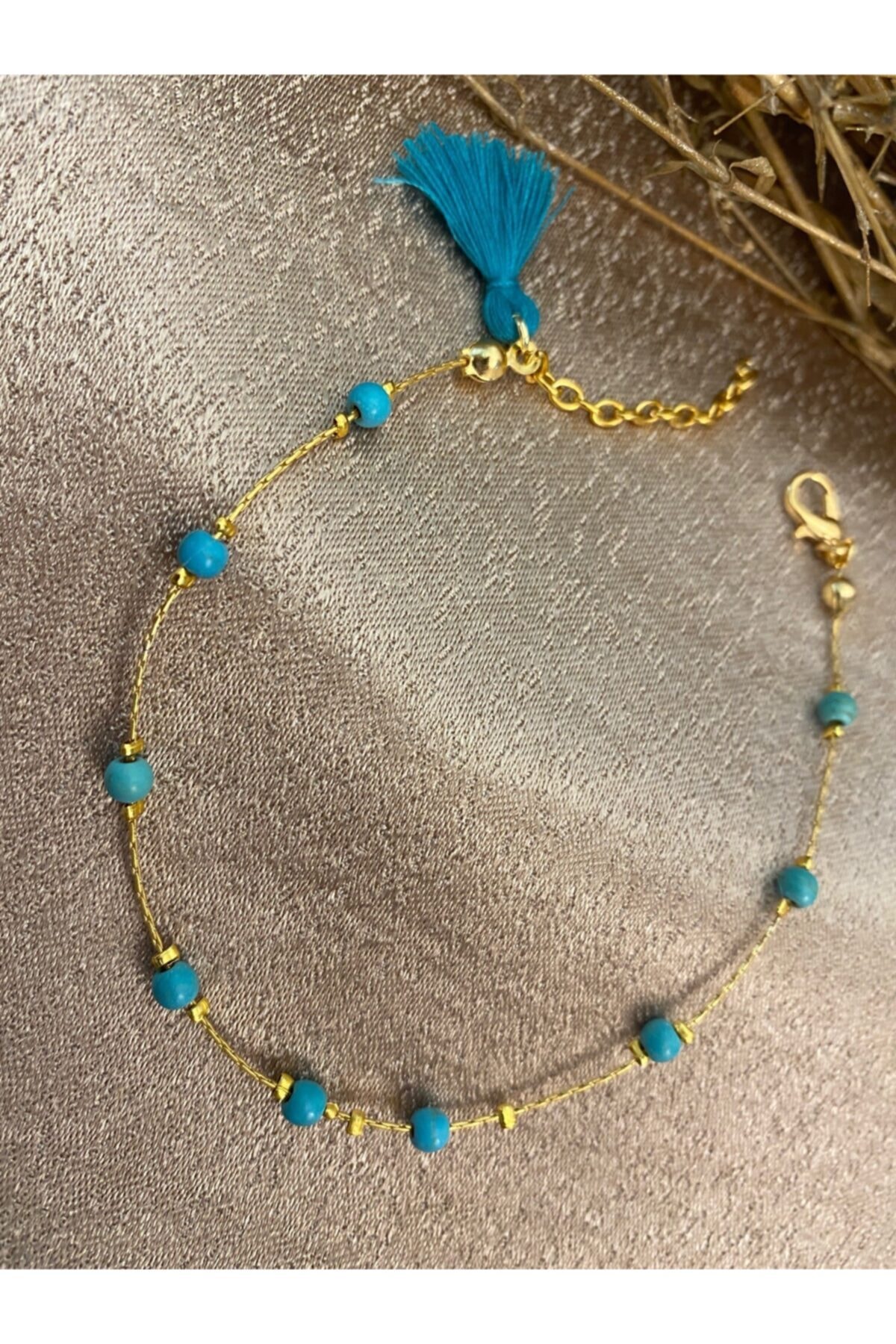 Markiz Takı Kadın Mavi Püskül Detay Halhal