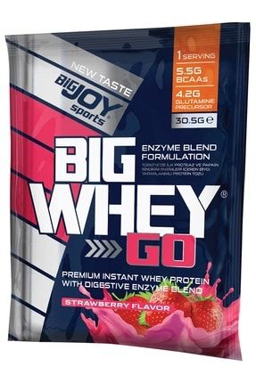 Bigjoy Bigwheygo Whey Protein Tozu Çilek 1 Adet 8681429066758