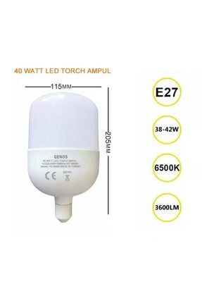 40 Watt Torch Led Ampul – Beyaz QTLA40W