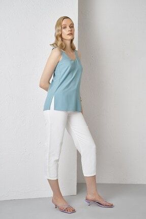 Kadın Mavi Askılı Bluz LİYA (LYMV-2021)