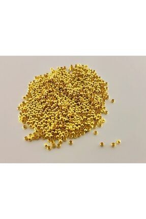 2.5 mm Takı Biti Bit Kapama Takı Malzemesi 500 Adet Gold Kaplama Takı Biti