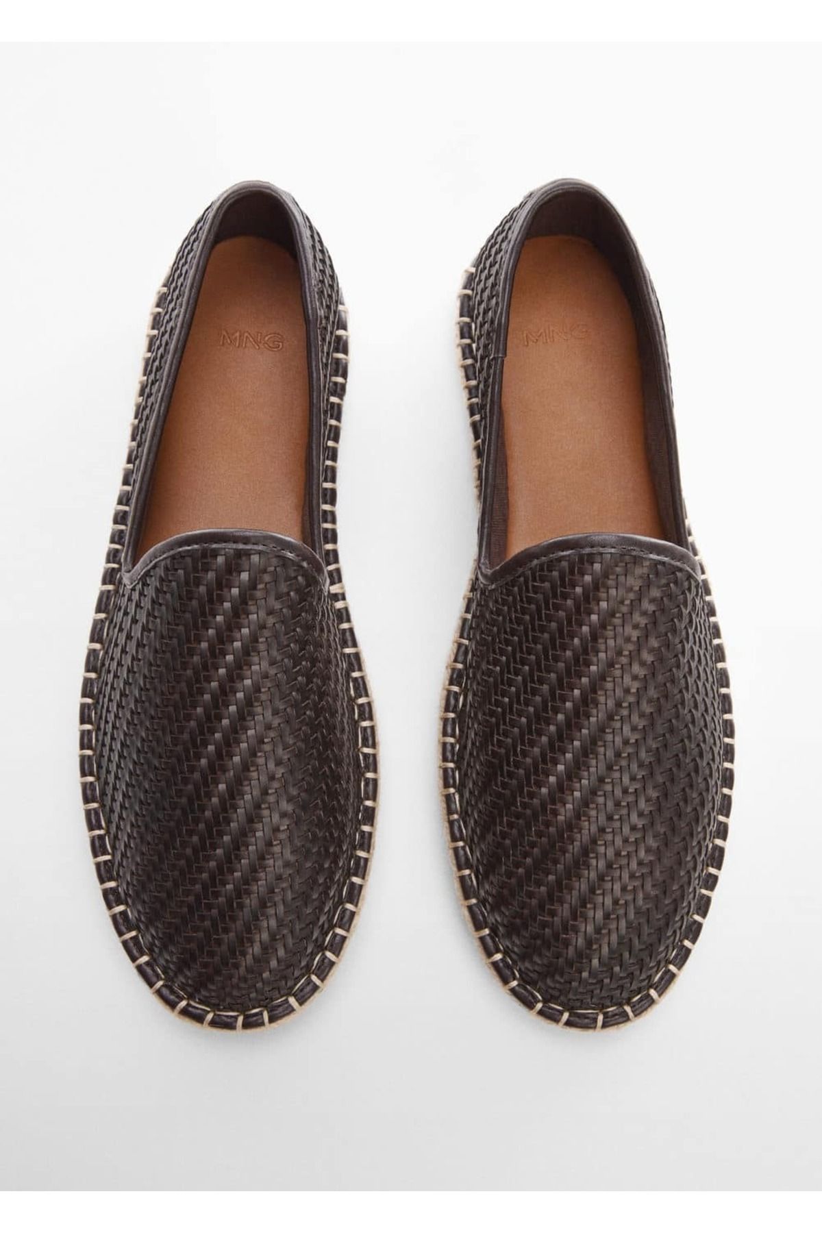MANGO Man-Knitted Patterned Jute Espadrille 4