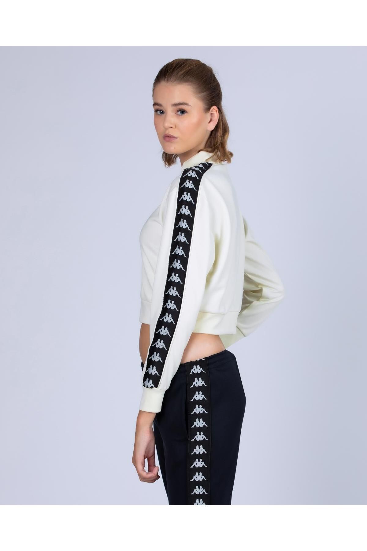 White and black kappa tracksuit sales