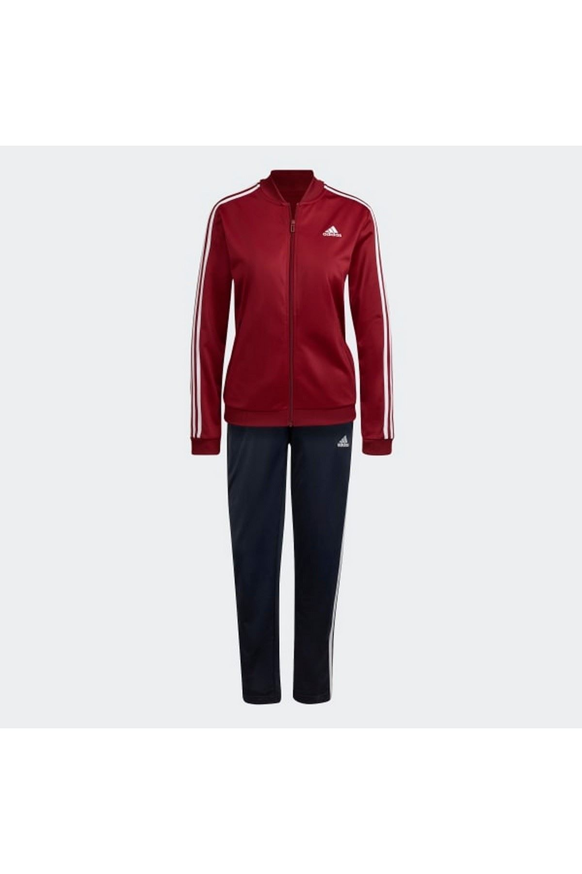 Burgundy adidas outlet jogging suit