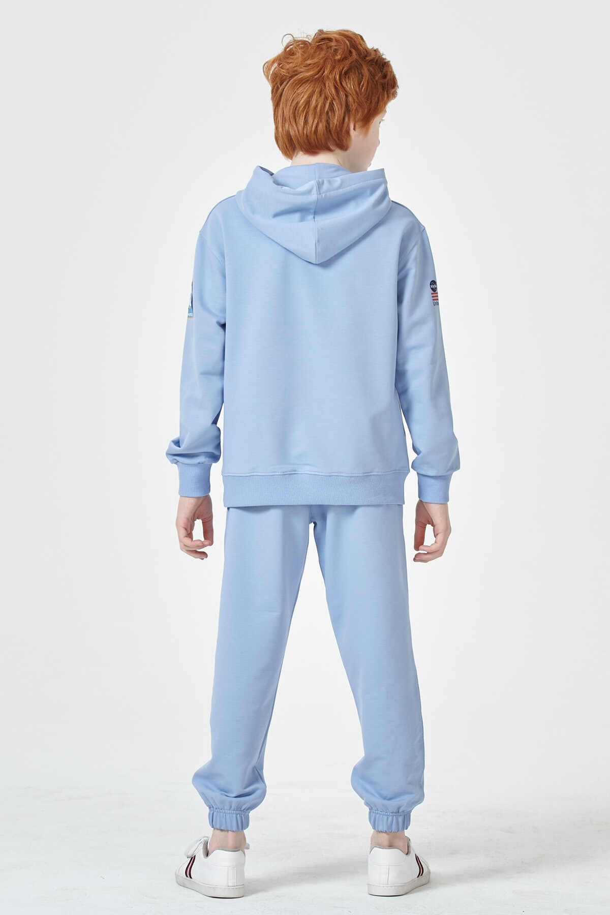 Black One Sweatsuit set Blue Regular fit Trendyol