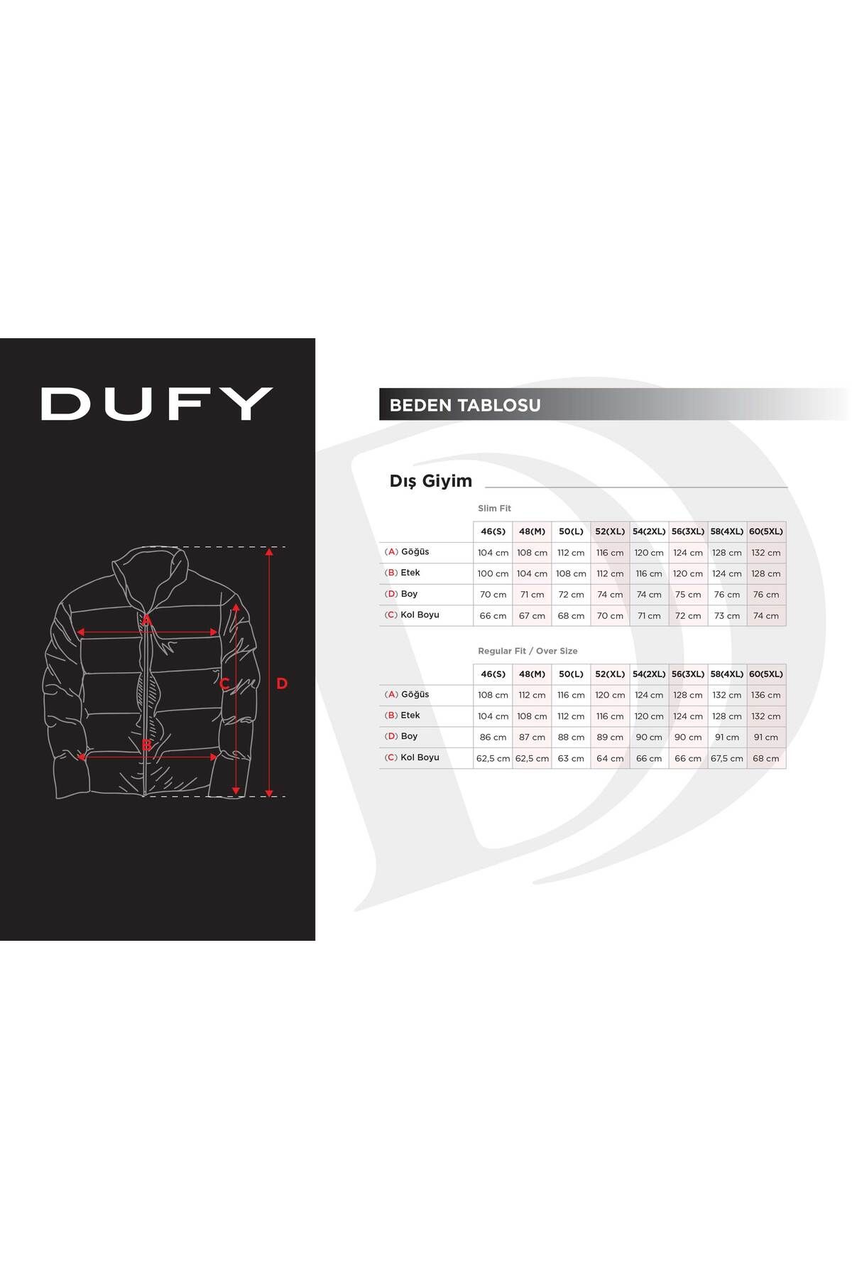 Dufy کت یقه استند با تناسب معمولی مردانه خاکی - 78517