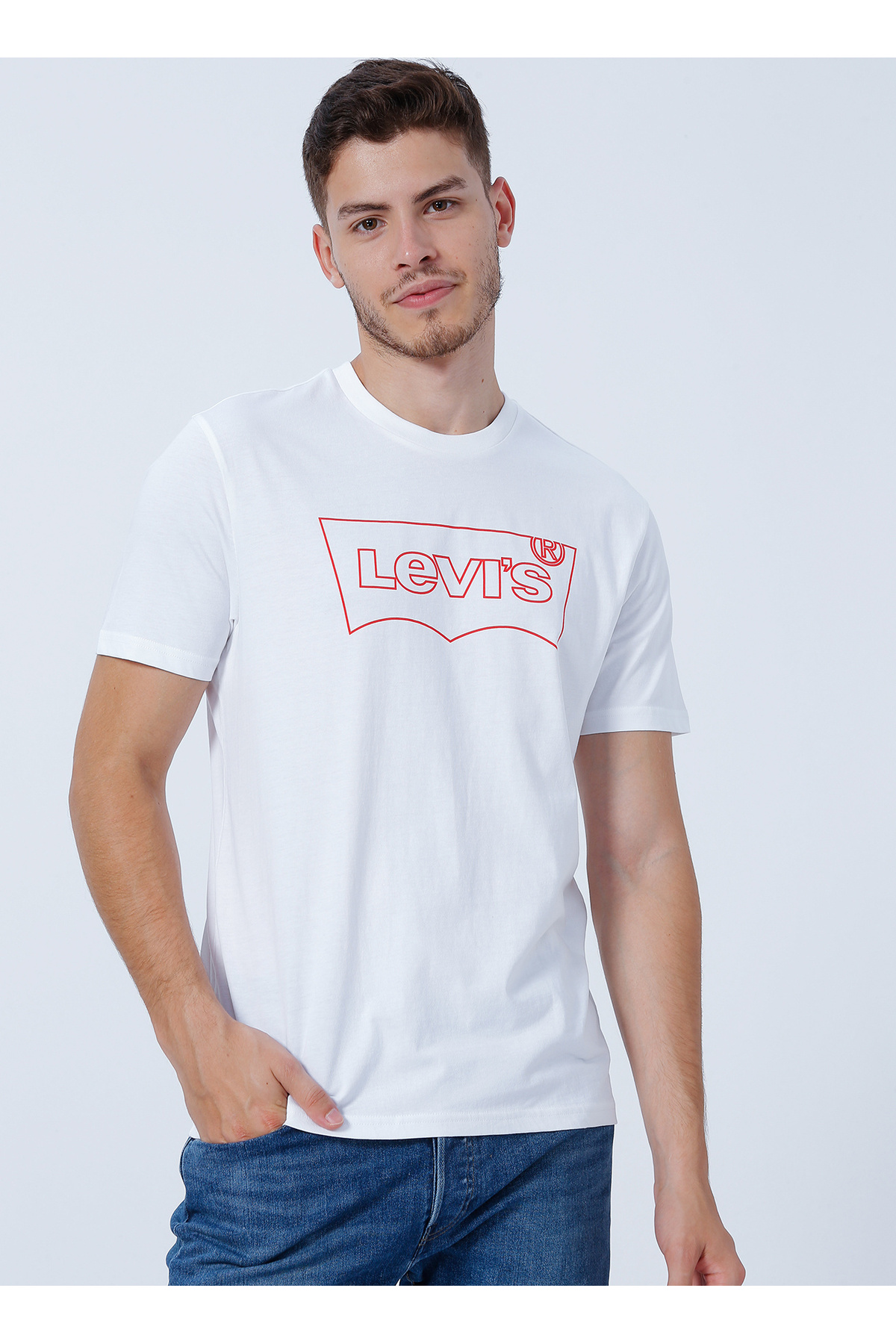 تی‌شرت مردانه سفید یقه گرد Levis مدل ۱۶۹۶۰-۰۷۷۰ لیوایز تی شرت Levi's