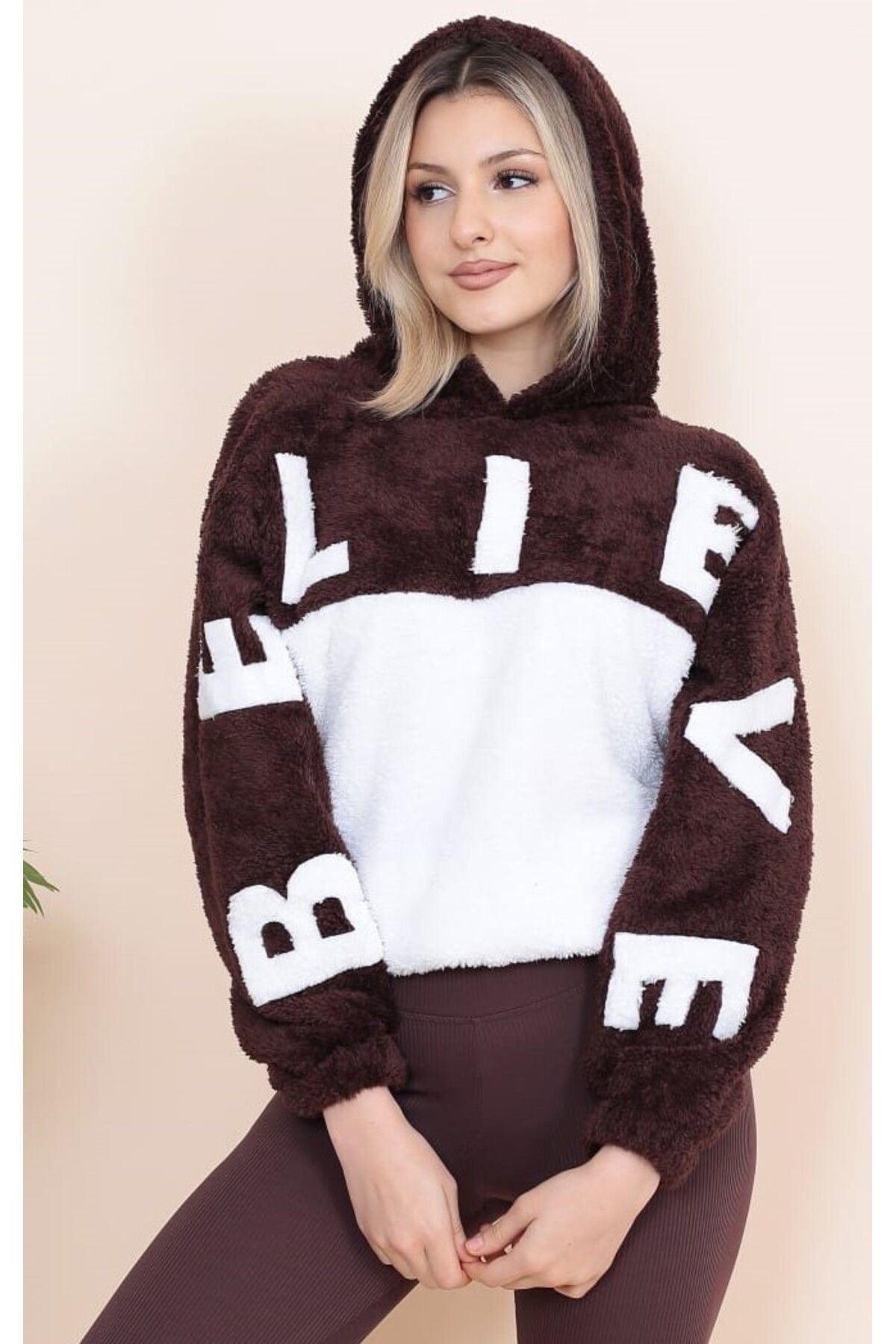Women's double clearance hooded sweatshirt
