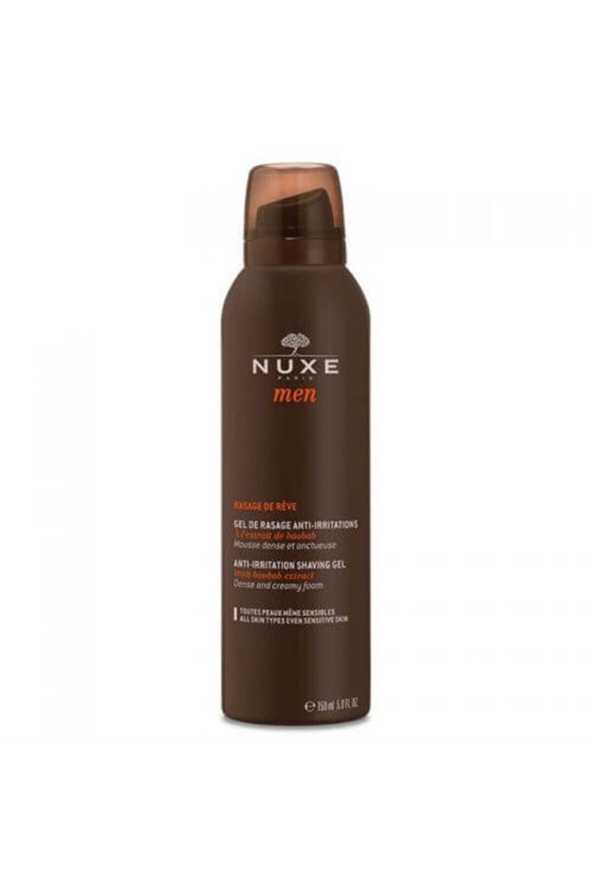 Nuxe ژل اصلاح مردانه 150 میلی لیتر برای پوست حساس ضد تحریک هیسکوزمتیک