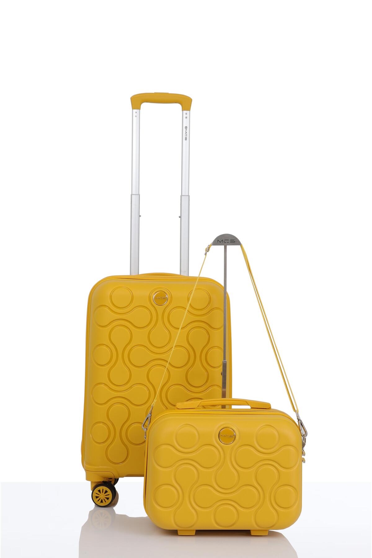 MÇS Polypropylene 2-Piece Suitcase Set Cabin & Makeup V376