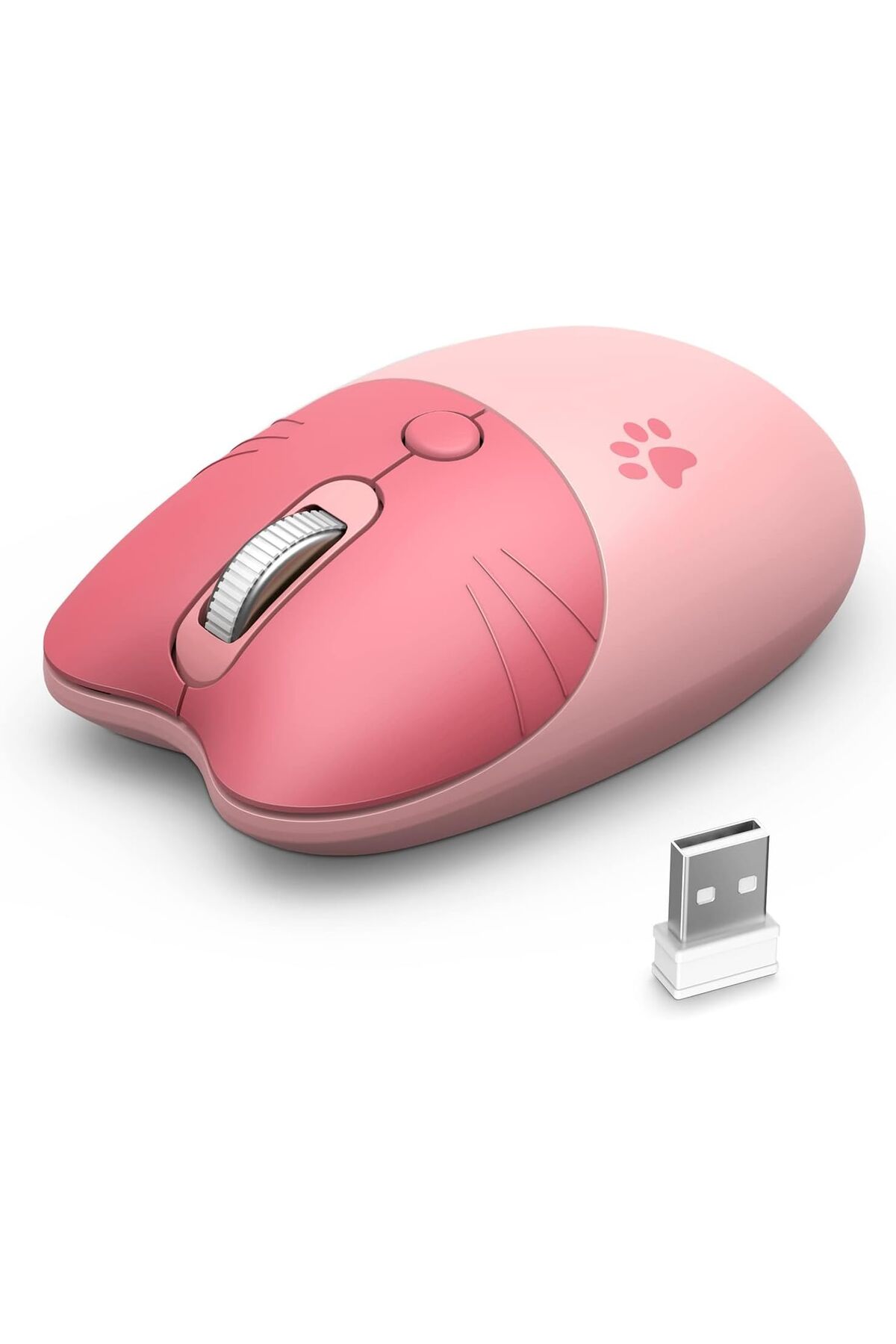 Coverzone Mofii Wireless Mouse Kedi Tasarım Kablosuz Bilgisayar Notebook Usb Receiver Tak Çalıştır Pilli Fare