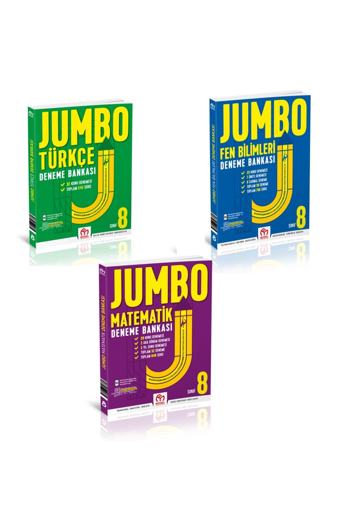 8. Sınıf Jumbo Deneme Bankası Matematik - Türkçe -Fen Bilimleri Seti