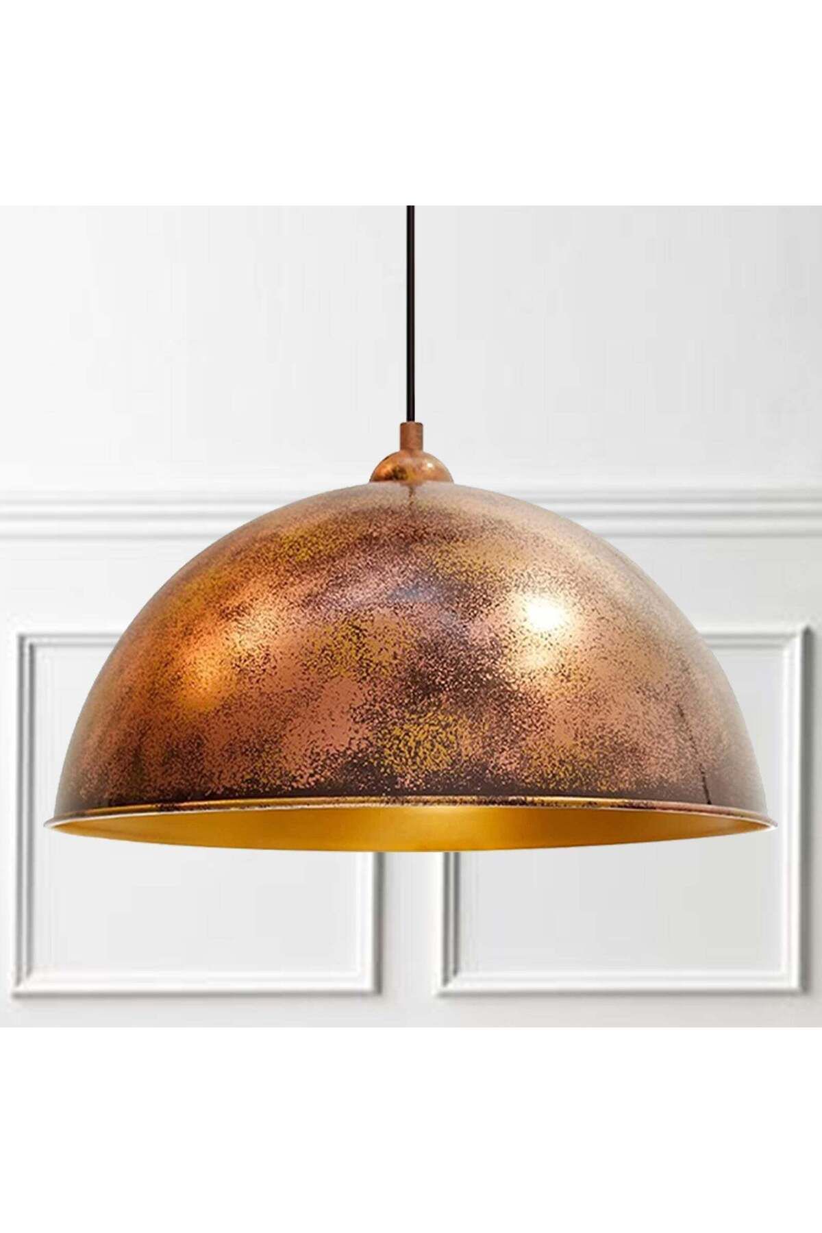 Bamyum-Vintage Handgemalte Metall Hängelampe 3