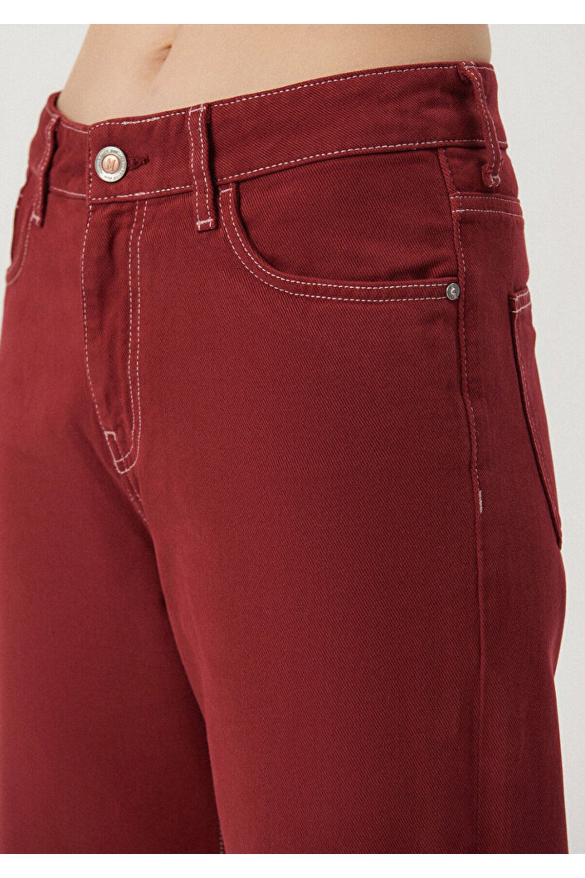 Mavi Malibu Claret Red College Jean Trousers 1010152-85279
