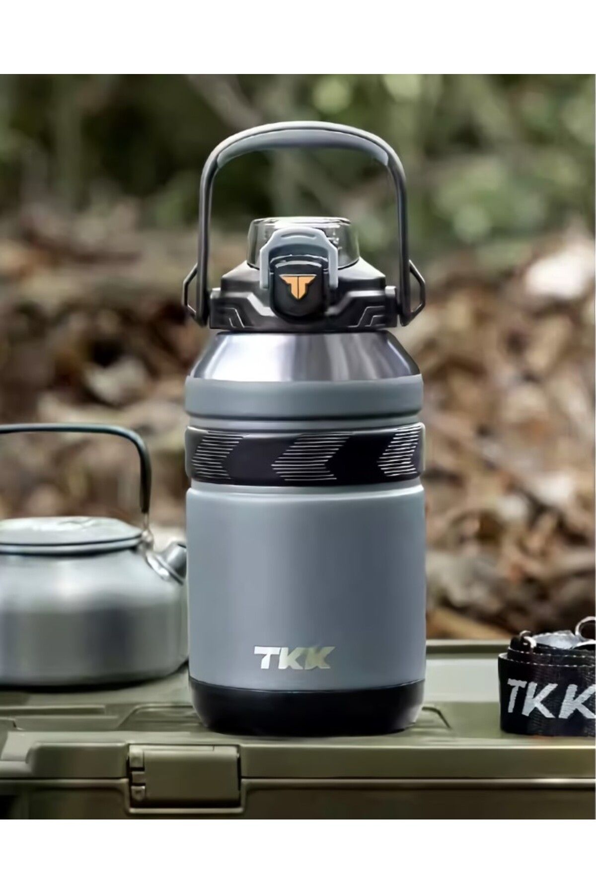 فلاسک خاکستری ترموس با ظرفیت زیاد 1000 میل ، سایز بزرگ 316 استیل ضد زنگ Thermos T2031 TKK