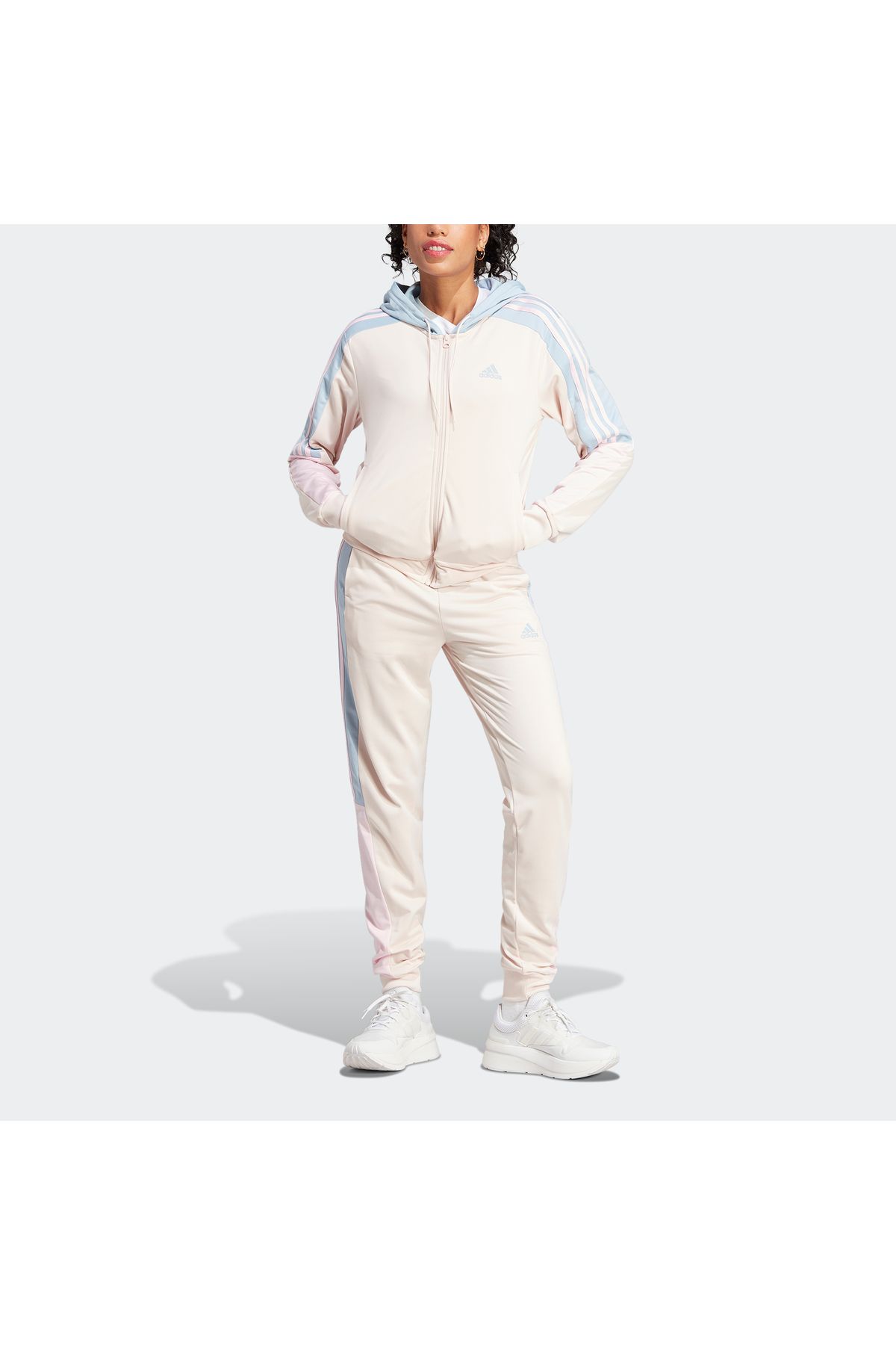 Adidas white tracksuit womens store