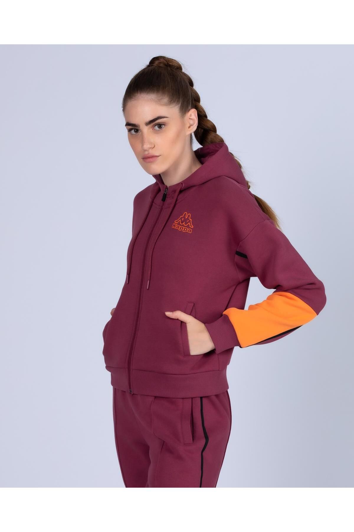 Kappa Logo Dago Kad n K rm z turuncu Regular Fit Sweatshirt