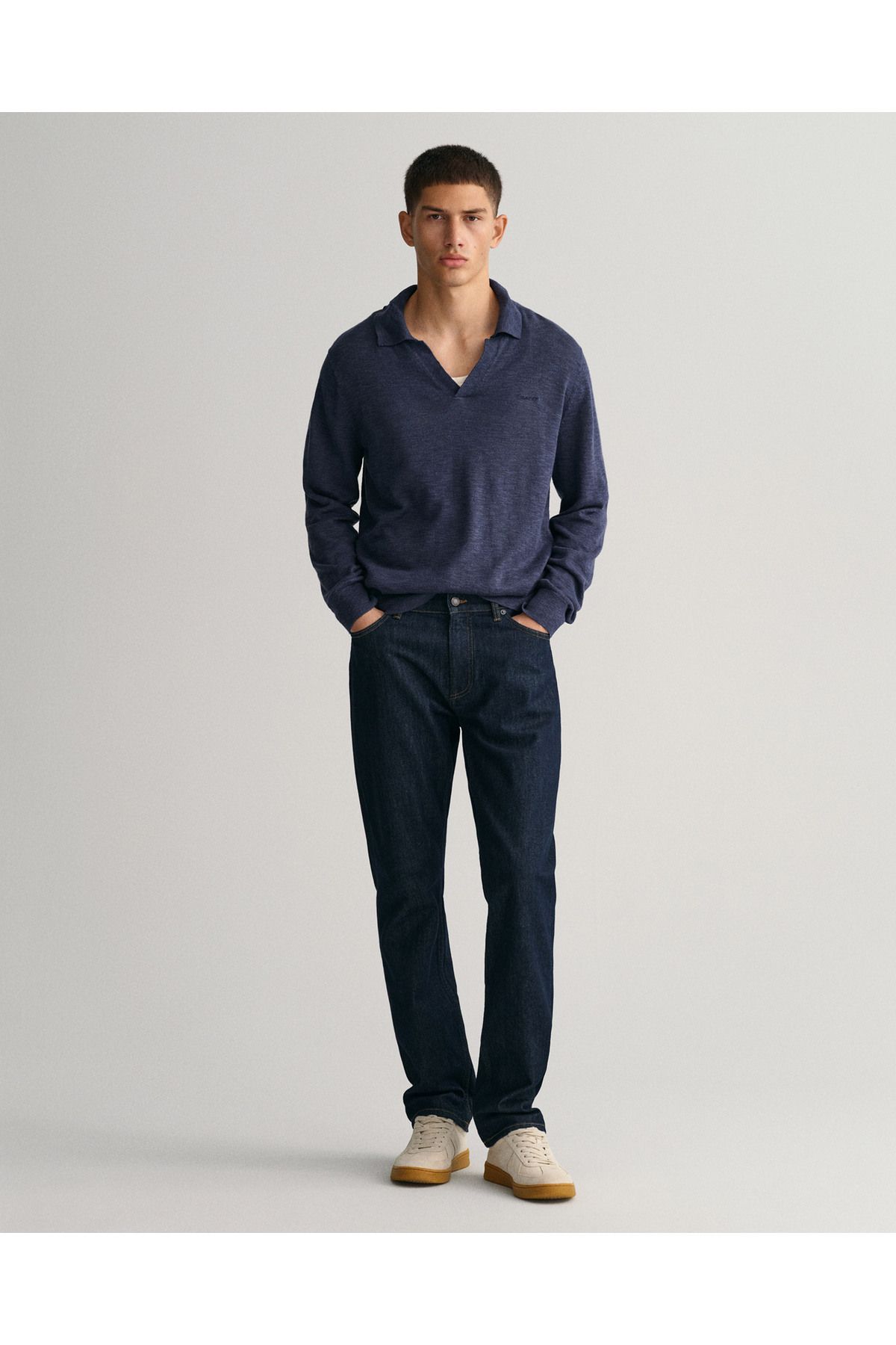 Gant شلوار جین معمولی آبی سرمه ای مردانه