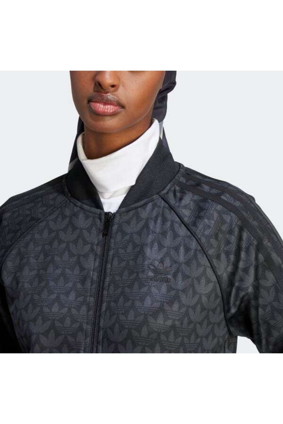 Monogram adidas jacket best sale