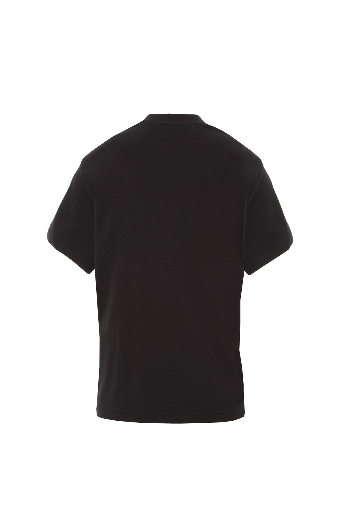 GIZIA تی شرت ساده مشکی با جزئیات گلدوزی کاربردی