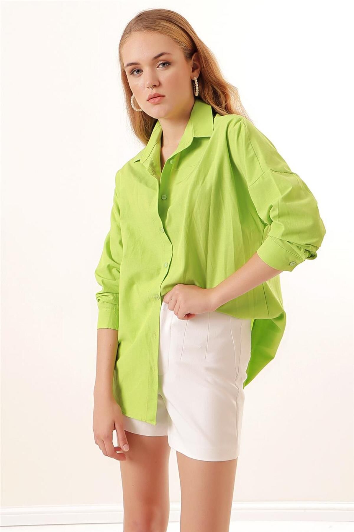 Bigdart پیراهن زنانه سبز Y23 3900