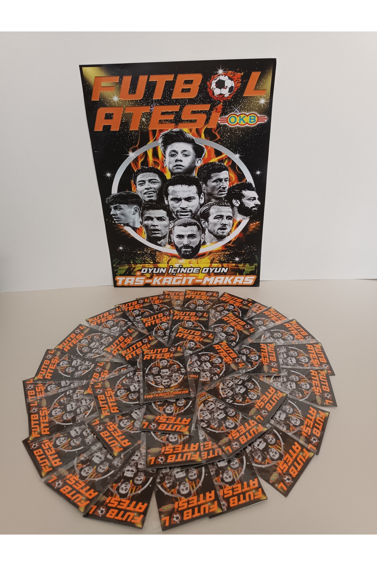 Numaca Futbol Ateşi 2024 Futbolcu Kartları -Taş Kağıt Makas - 25 Poşet İçerisinde 50 Adet Kart