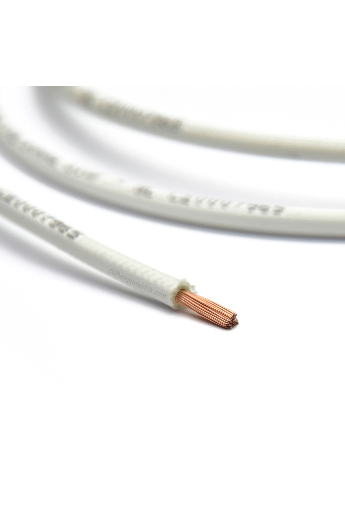 Elcab 2,5mm2 Sıaf-gl Çok Telli Silikon Üzerine Cam Elyaf Iplik Örgü Izoleli Kablo (1 Metre)