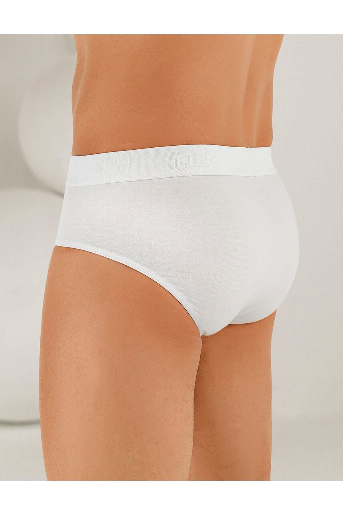 Men's Cotton Briefs, White 6 Pack