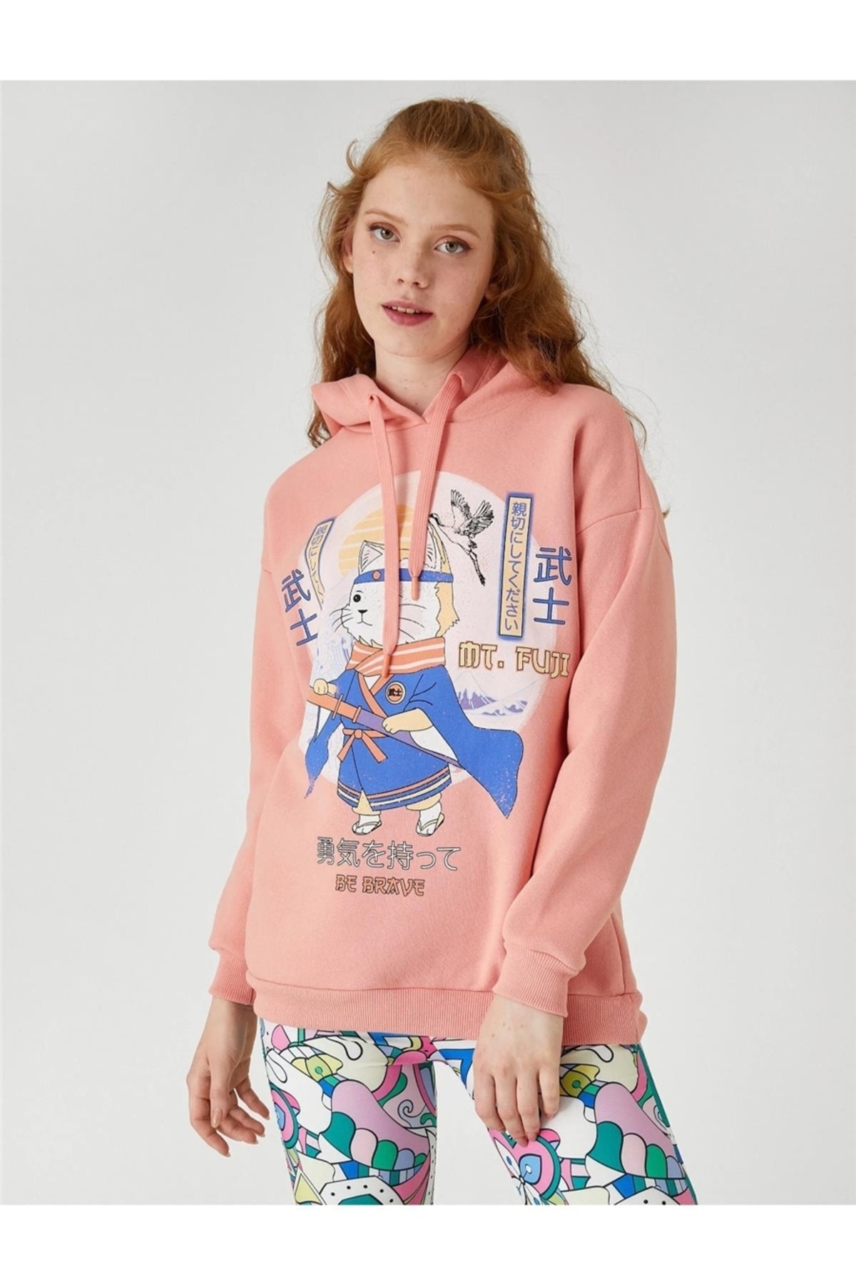 سویشرت زنانه صورتی کوتونKoton | 23KY59000071 اورجینال - تصویر 3