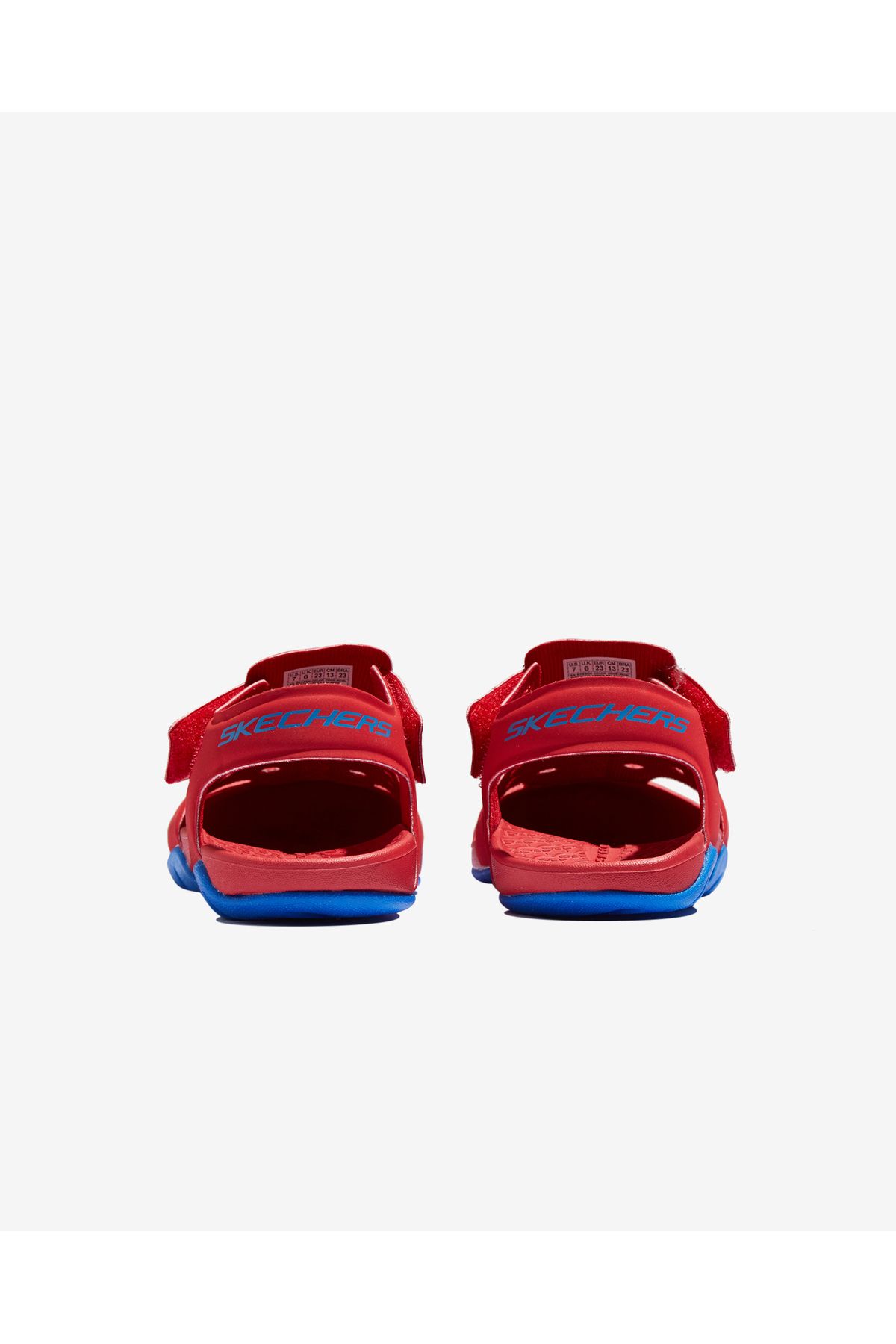Skechers Side Wave Boy Sandals Red 92330n RDBL