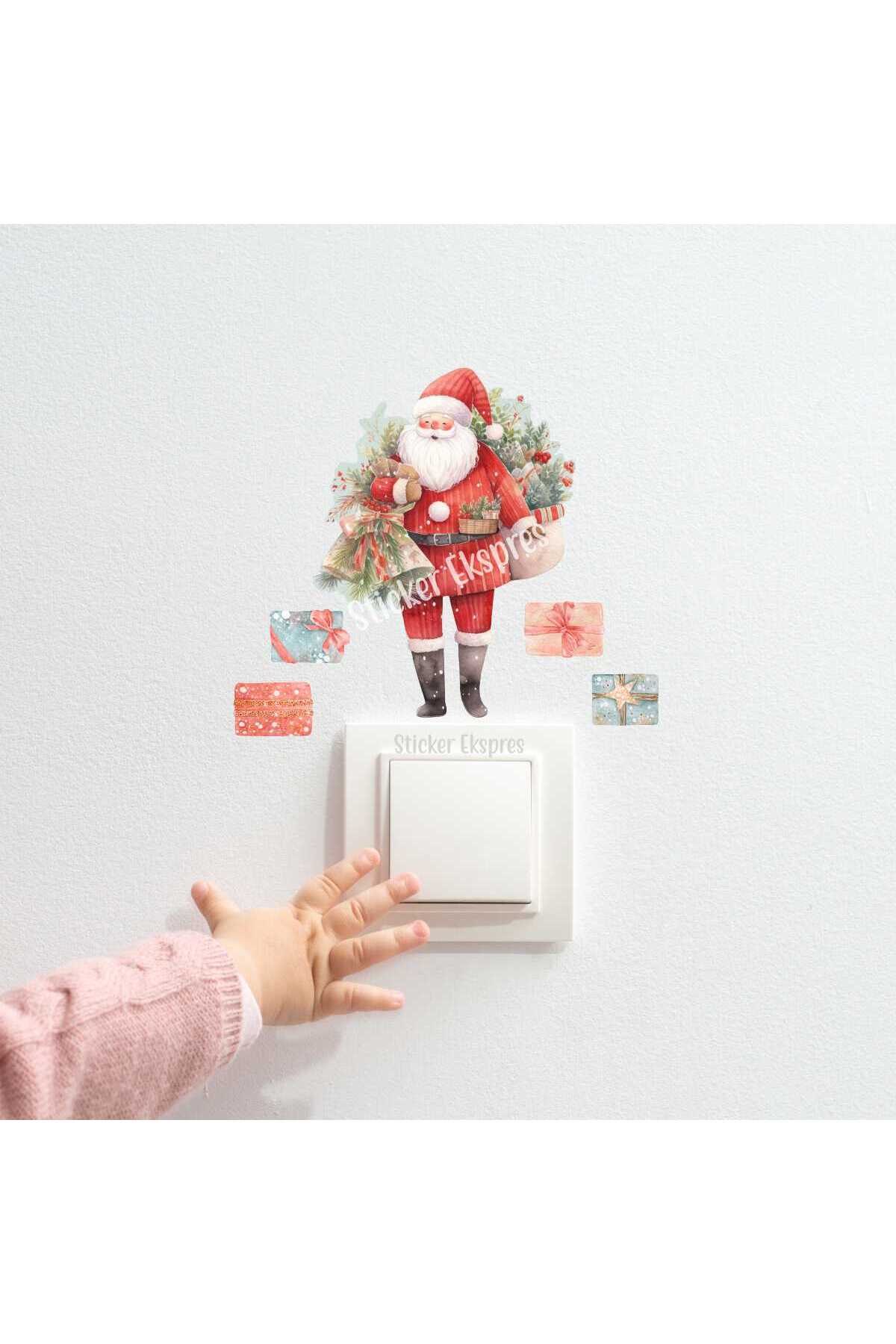 Sticker Ekspres Noel Baba Ve Hediyeler K24 Yeni Yıl Priz Sticker fotoğrafı 2 (önizleme)