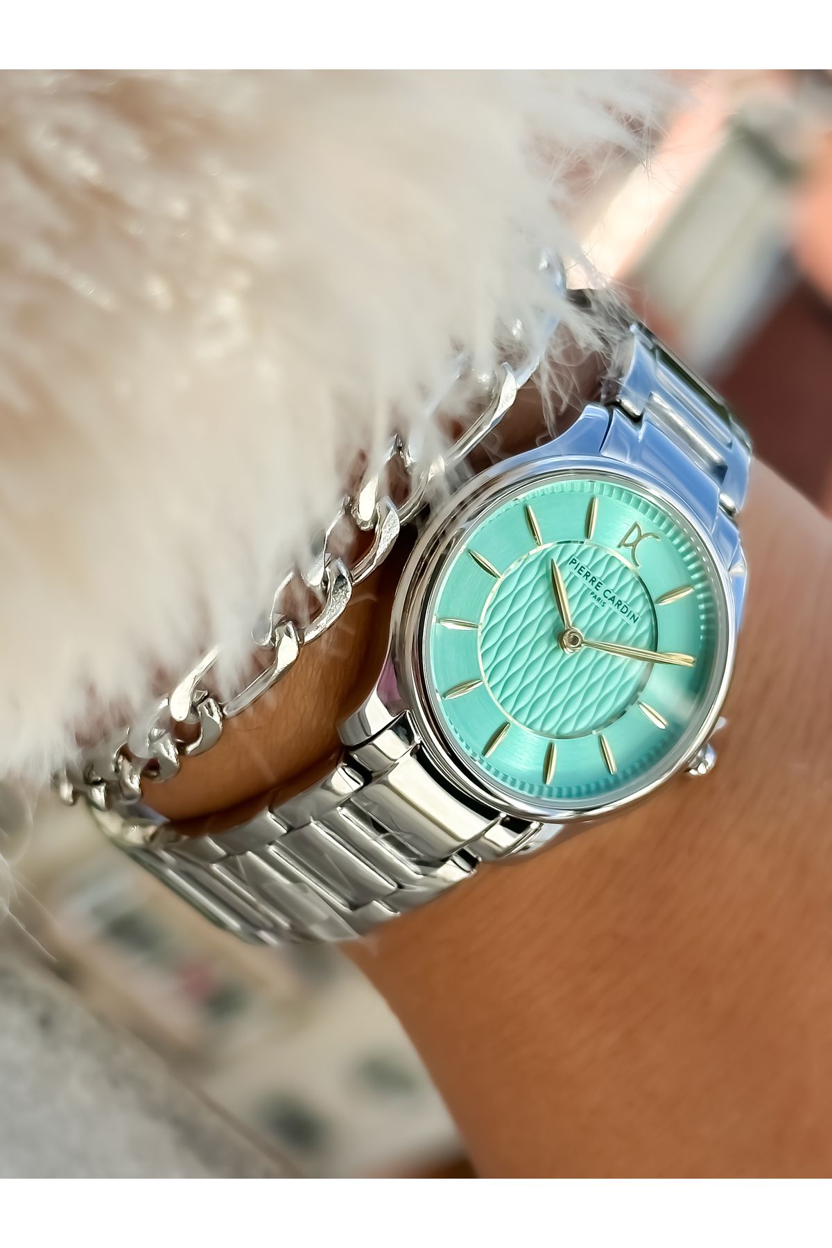 Pierre Cardin Full Steel Case Steel Strap Luxury Gold Color Women s Wristwatch Bracelet